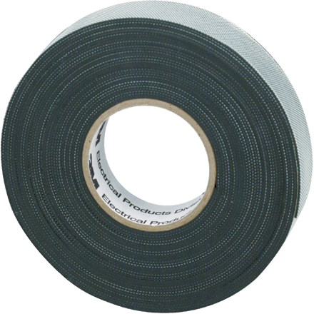 1 <span class='fraction'>1/2</span>" x 22' Black (5 Pack) 3M<span class='tm'>™</span> 2155 Rubber Splicing Electrical Tape