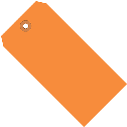 2 <span class='fraction'>3/4</span> x 1 <span class='fraction'>3/8</span>" Orange 13 Pt. Shipping Tags