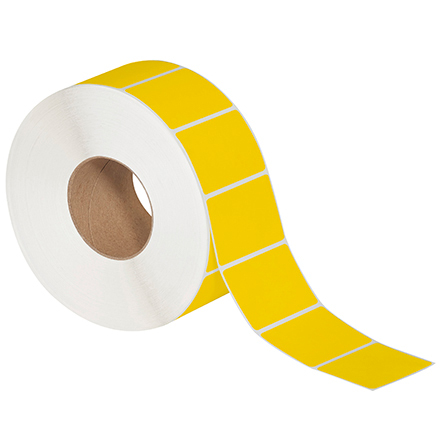 3 x 2" Yellow Direct Thermal Labels