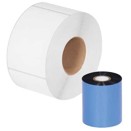 3.27" x 1476' Black Thermal Transfer Ribbons - Wax